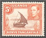 Kenya, Uganda and Tanganyika Scott 68a Used